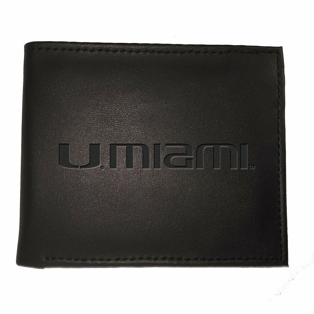 University of Miami, Bi-Fold Wallet, Black, Collegiate, Home