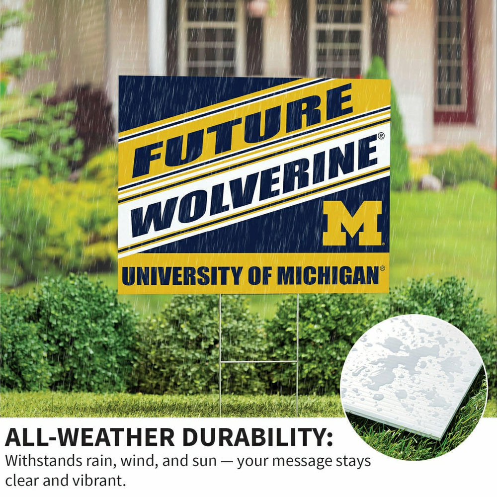 University Of Michigan Coroplast Yard Sign, Future Student, Collegiate, Home