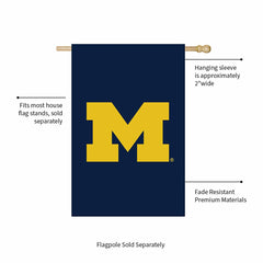 Applique Flag, Reg, University Of Michigan, Collegiate, Home