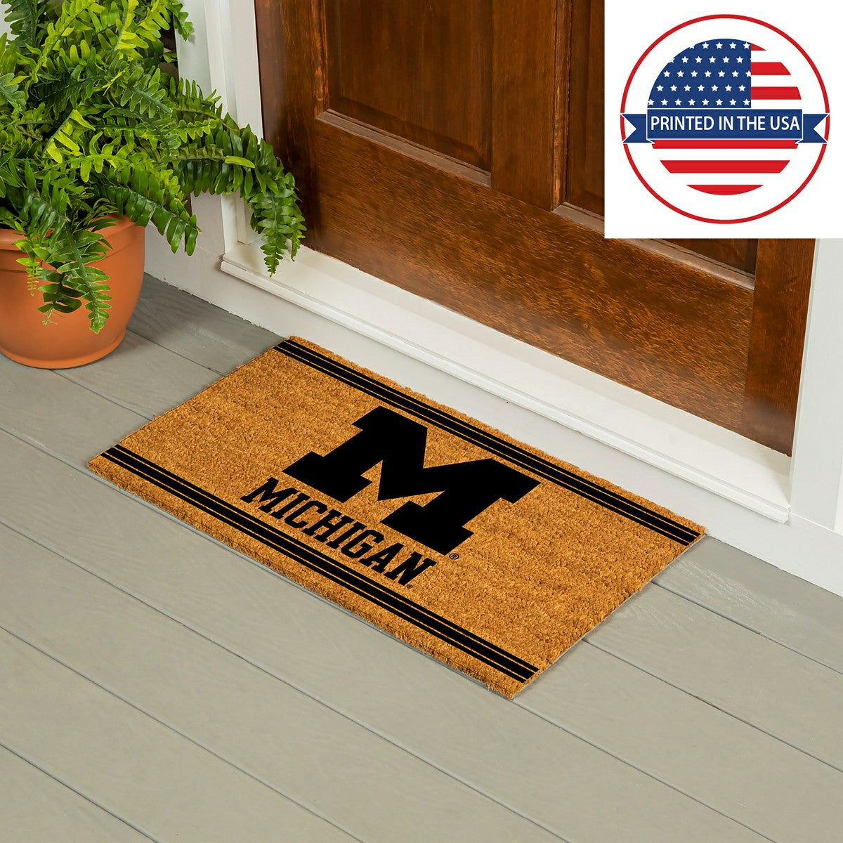 University Of Michigan, Coir Mat 1C, Collegiate