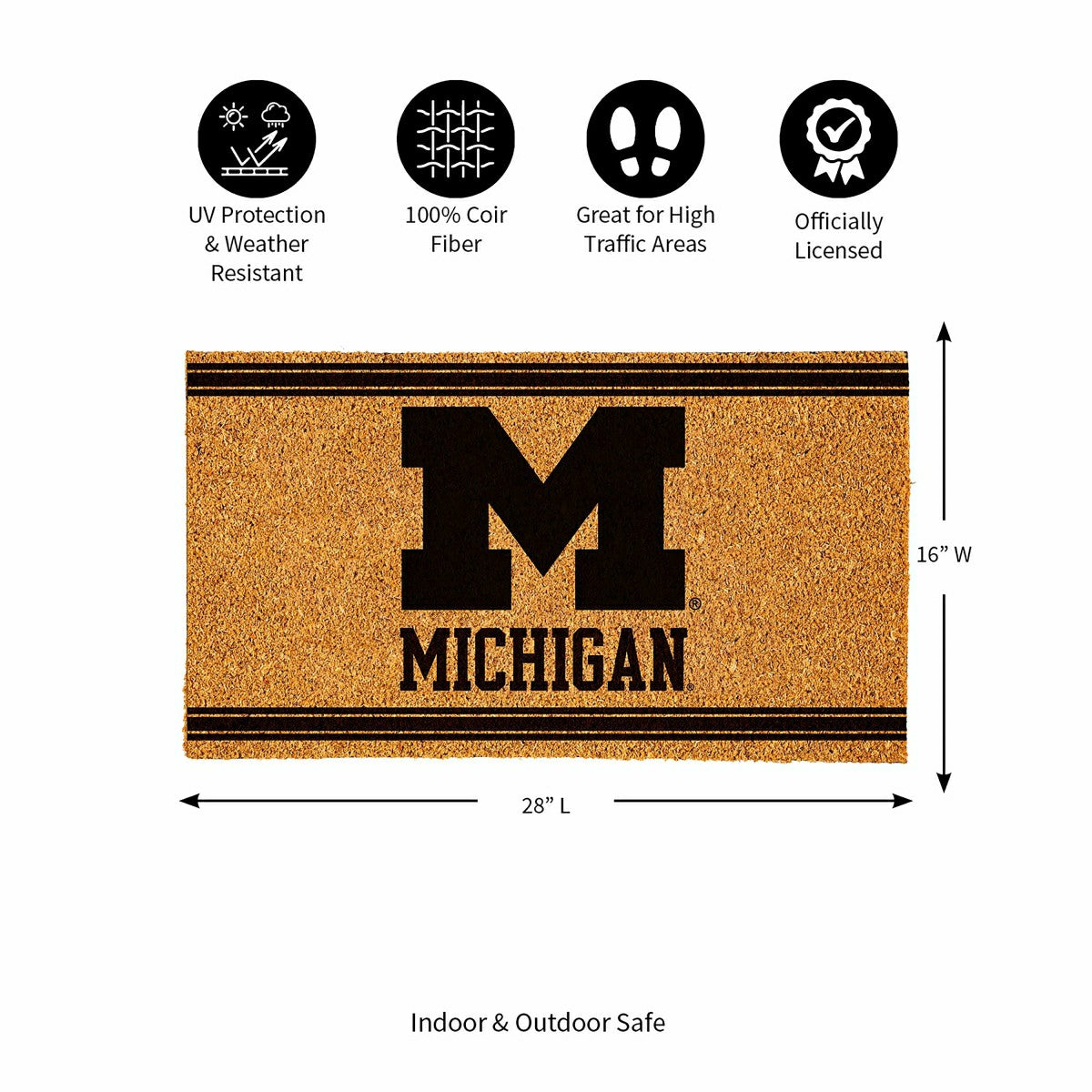 University Of Michigan, Coir Mat 1C, Collegiate
