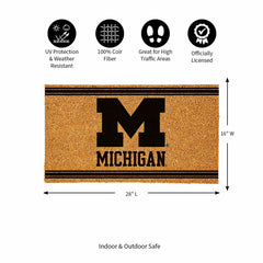 University Of Michigan, Coir Mat 1C, Collegiate