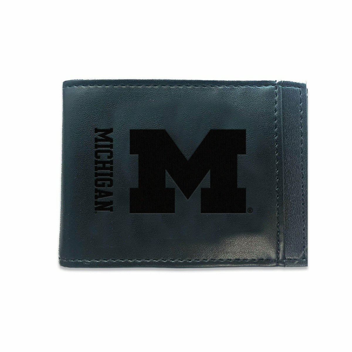 Front Pocket Wallet w/ RFID Blocking, University Of Michigan, Black, Collegiate, Home