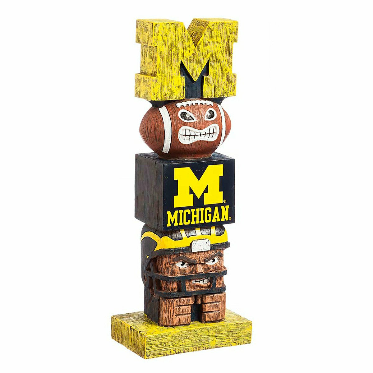 Michigan Wolverines Tiki Team Totem Garden Statue, Collegiate, Home
