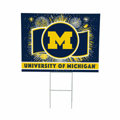 University Of Michigan Yard Sign, Patriotic, Collegiate, Home