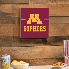 University of Minnesota Wood Wall Sign, 12x12, Collegiate, Home