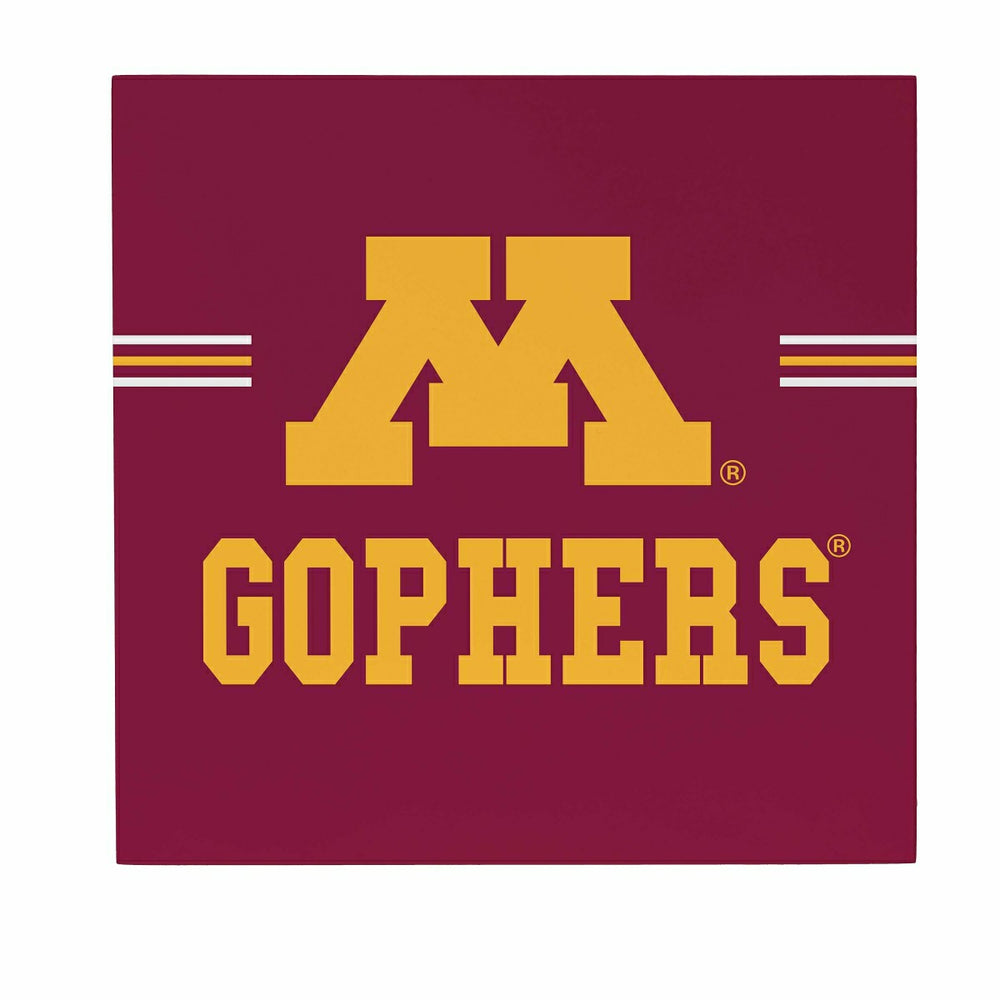 University of Minnesota Wood Wall Sign, 12x12, Collegiate, Home