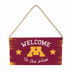 University of Minnesota Wood Wall Sign, 6x11, Collegiate, Home