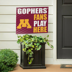 University of Minnesota Coroplast Yard Sign "Fans Play Here", Collegiate, Home