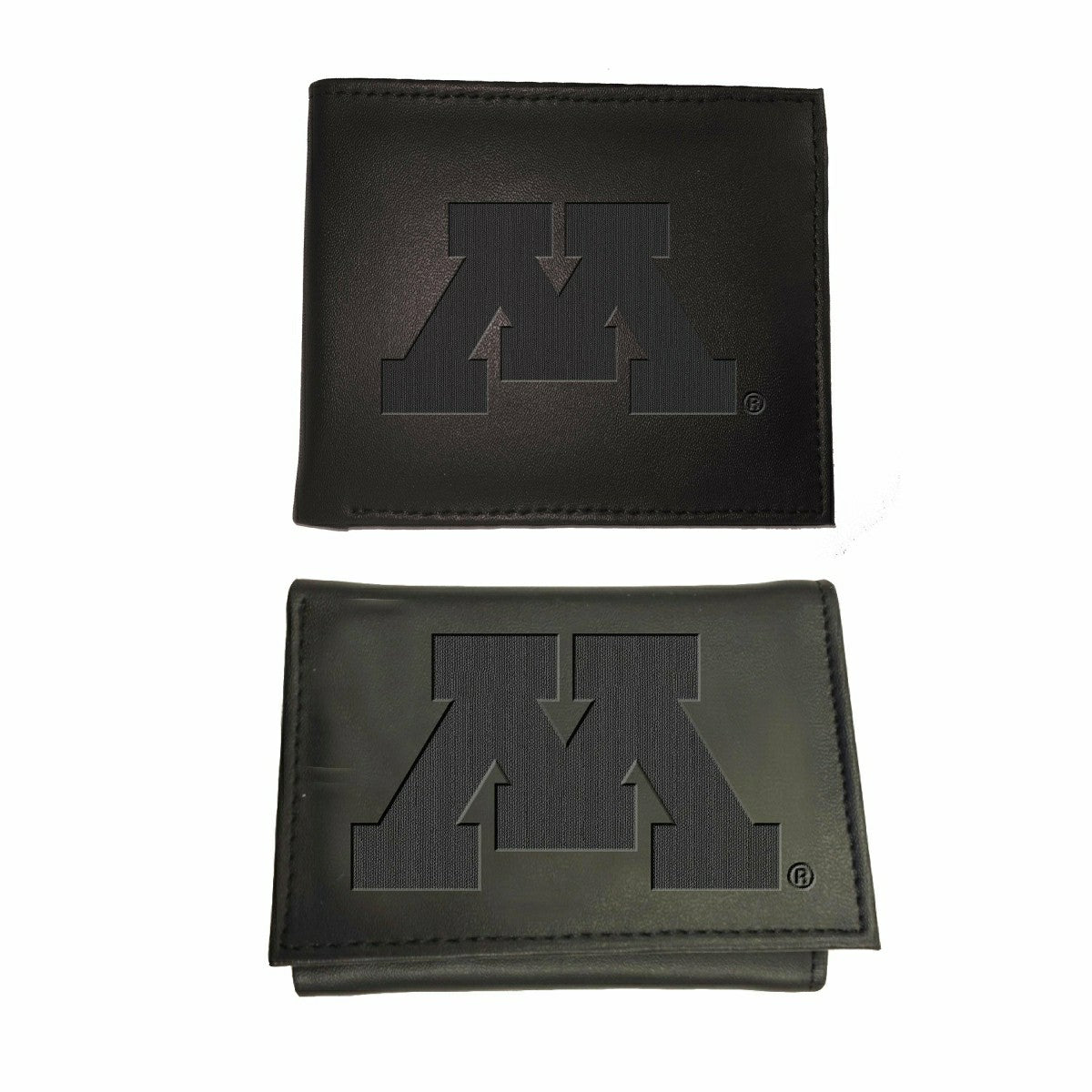 University of Minnesota, Bi-Fold and Tri-Fold Wallet Gift Set, Black, Collegiate, Home