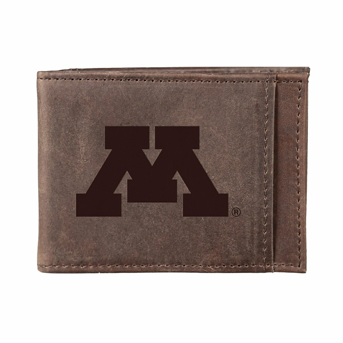 Front Pocket Wallet w/ RFID Blocking, University of Minnesota, Brown, Collegiate, Home