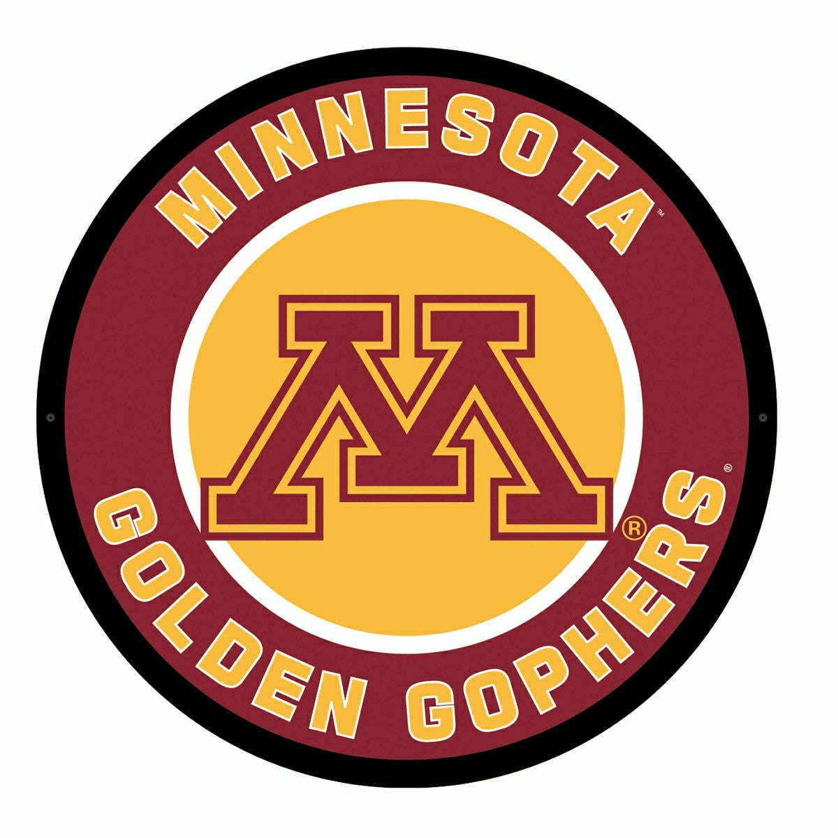 LED Wall Decor, Round, University of Minnesota, Collegiate, Home