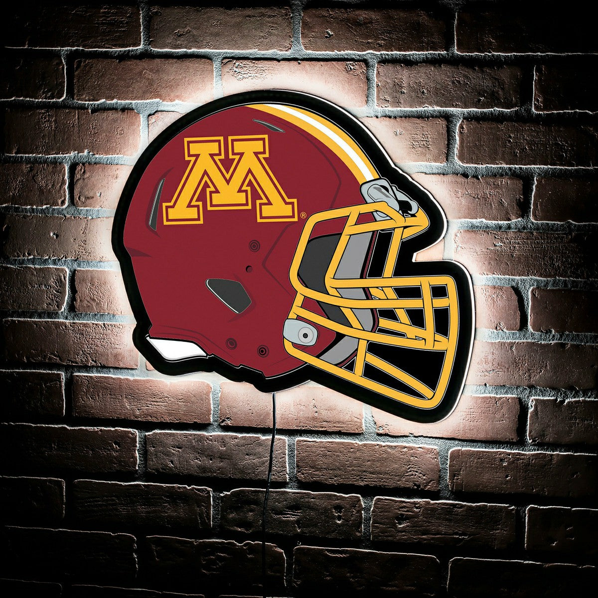 LED Wall Decor, Helmet, University of Minnesota, Collegiate, Home