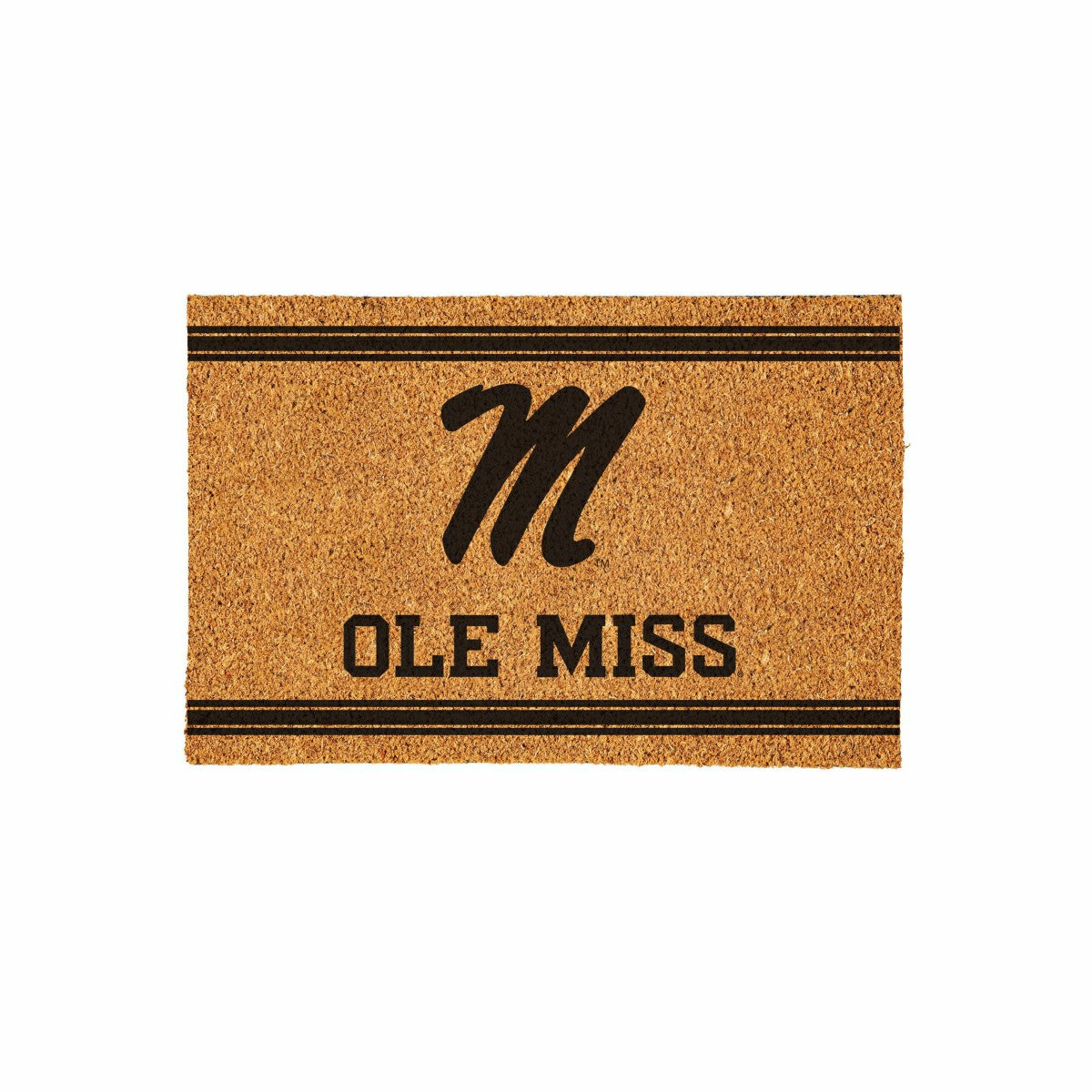 University of Mississippi Large One Color Coir Mat, 36"x24", Collegiate