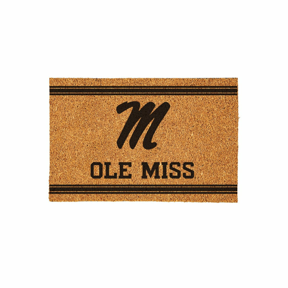 University of Mississippi Large One Color Coir Mat, 36"x24", Collegiate
