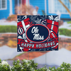 University of Mississippi Yard Sign, Holiday, Collegiate, Home