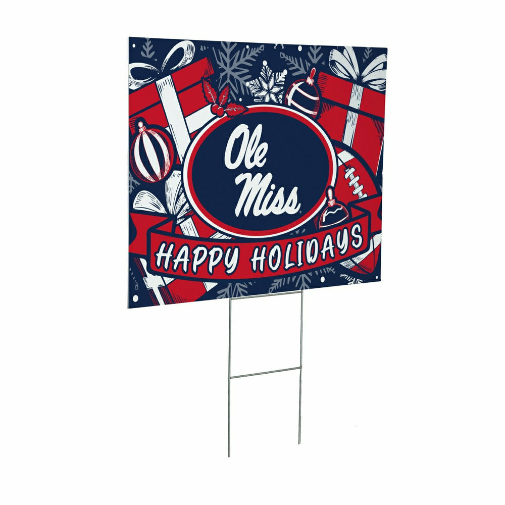 University of Mississippi Yard Sign, Holiday, Collegiate, Home