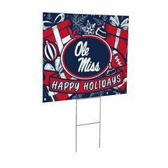 University of Mississippi Yard Sign, Holiday, Collegiate, Home