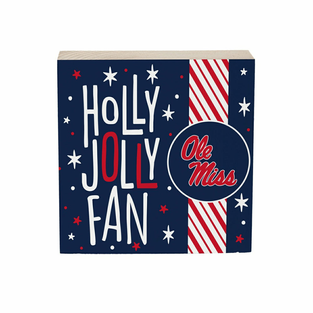 University of Mississippi Block, Holiday, 6x6, Collegiate, Home