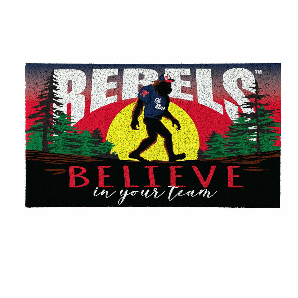 University of Mississippi Bigfoot PVC Mat, 28"x16", Collegiate