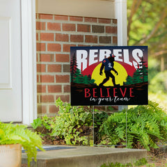 University of Mississippi Yard Sign, Bigfoot, Collegiate, Home