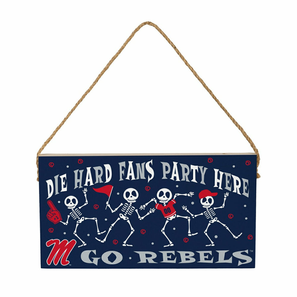 University of Mississippi Halloween Wood Wall Sign, 6x11, Collegiate, Home