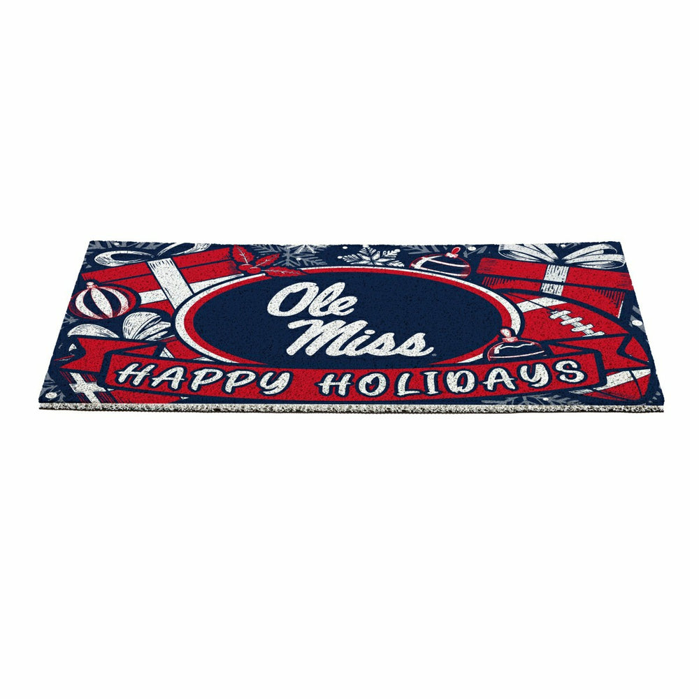 University of Mississippi Holiday PVC Mat, 28"x16", Collegiate