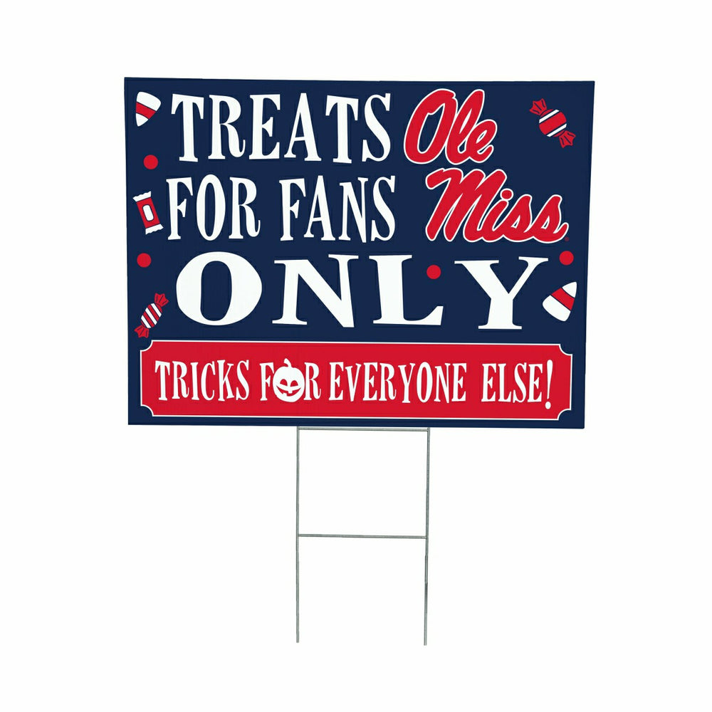 University of Mississippi Yard Sign, Halloween Treats for Fans, Collegiate, Home