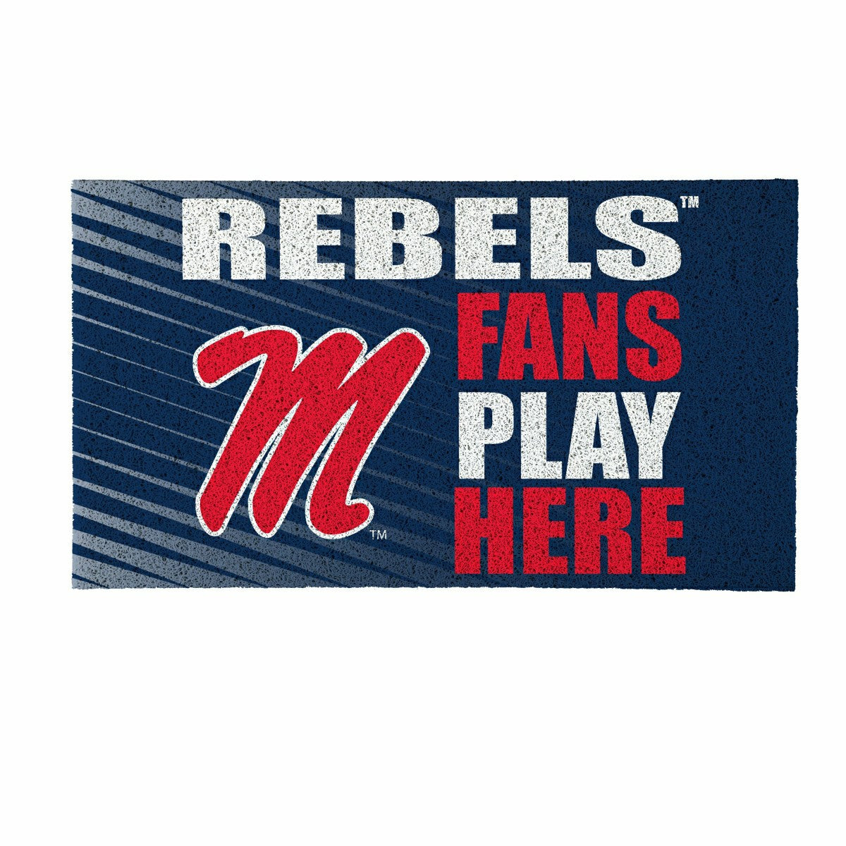 University of Mississippi Fan Mat, 28"x16", Collegiate