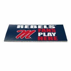 University of Mississippi Fan Mat, 28"x16", Collegiate