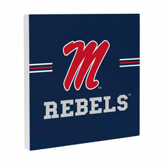 University of Mississippi Wood Wall Sign, 12x12, Collegiate, Home