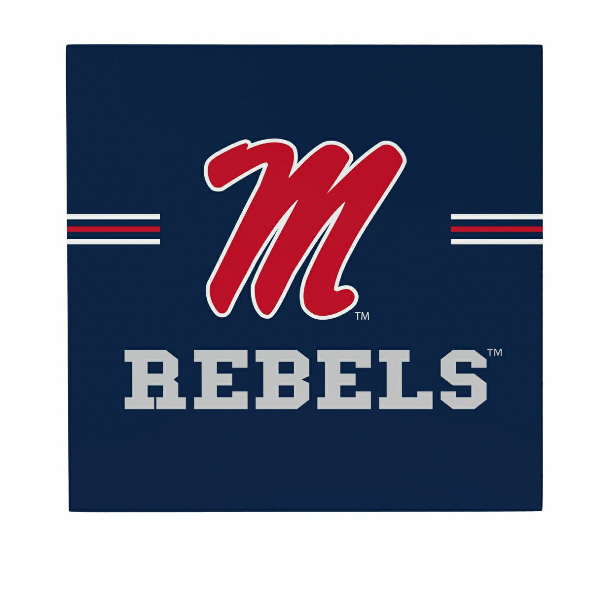 University of Mississippi Wood Wall Sign, 12x12, Collegiate, Home