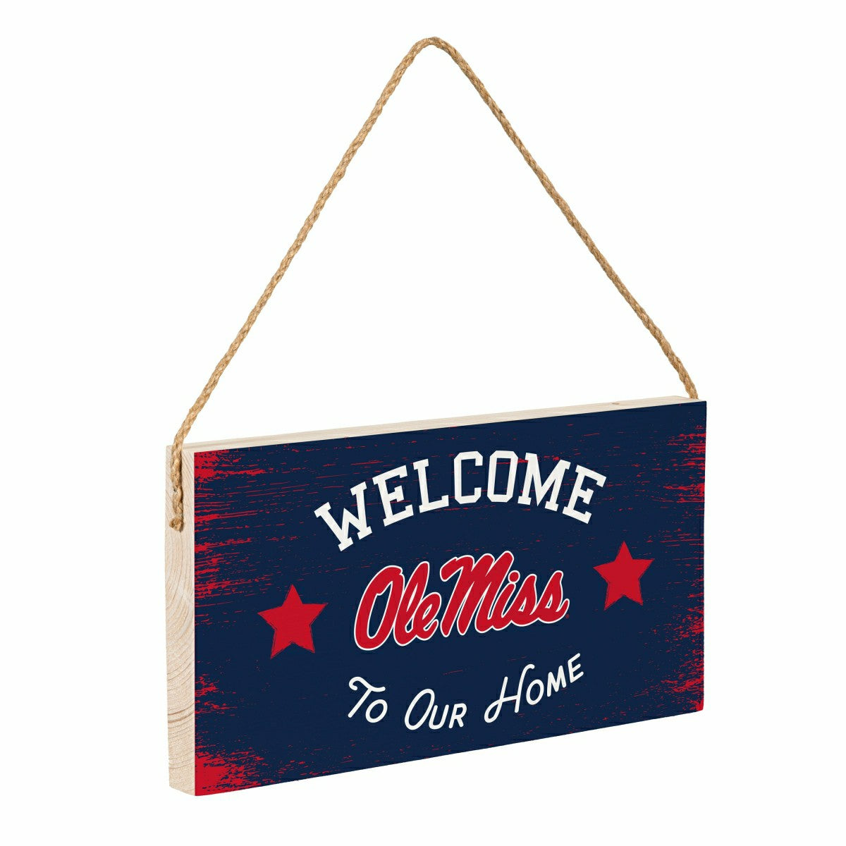 University of Mississippi Wood Wall Sign, 6x11, Collegiate, Home