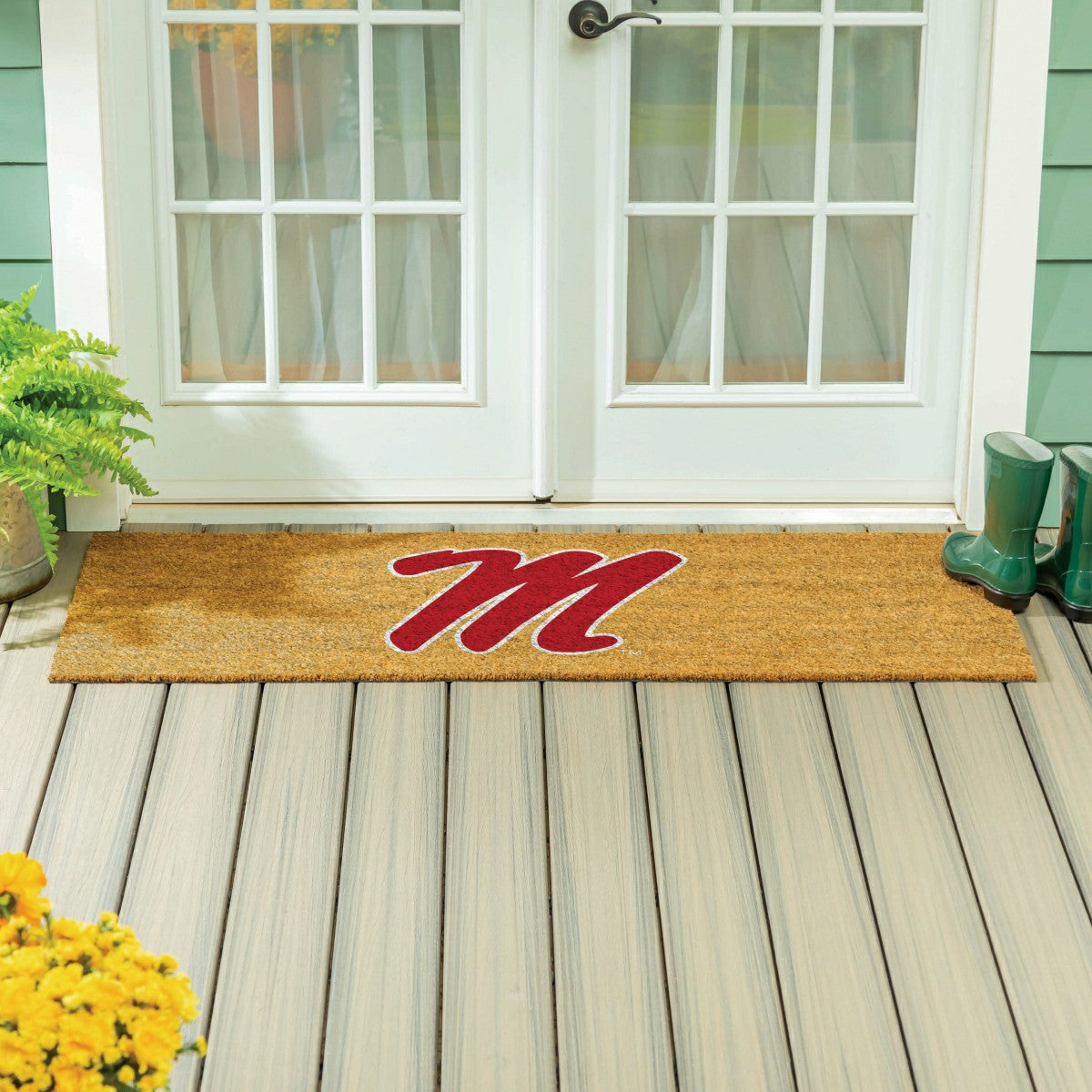 University of Mississippi Extra Large Full Color Coir Mat, 60"x24", Collegiate