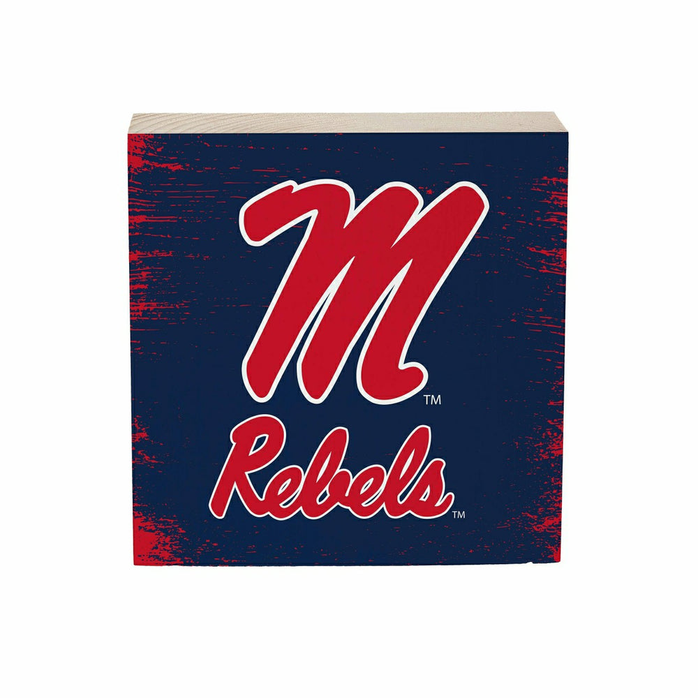 University of Mississippi Plock, Down Home Fans, 6x6, Collegiate, Home