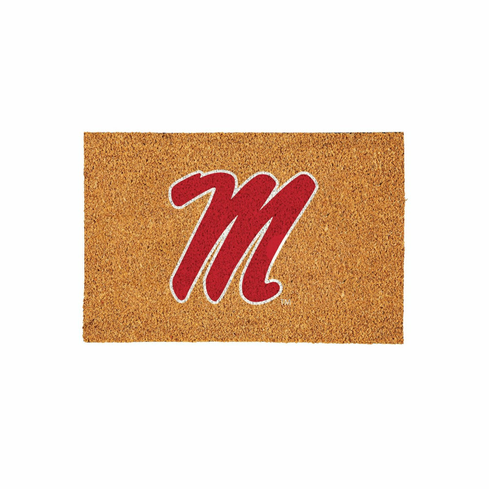 University of Mississippi Large Full Color Coir Mat, 36"x24", Collegiate