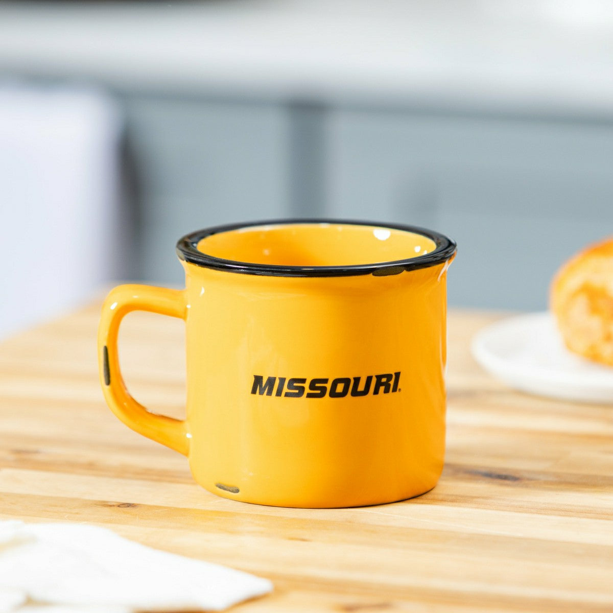 University of Missouri Ceramic Camp Cup with Enamel Finish, 14oz, Collegiate, Home