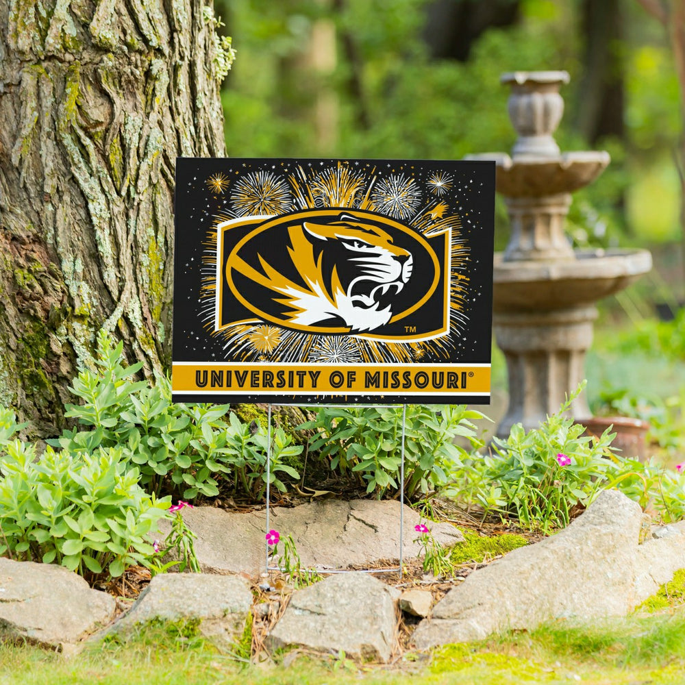 University of Missouri Yard Sign, Patriotic, Collegiate, Home
