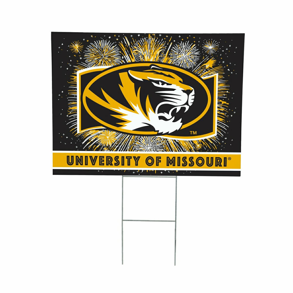 University of Missouri Yard Sign, Patriotic, Collegiate, Home