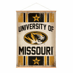 University of Missouri, Canvas Wall Tapestry, Large, 54x36, Collegiate, Home