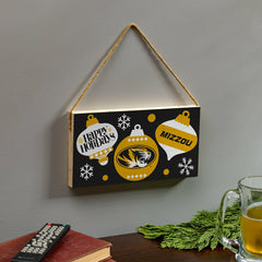University of Missouri Holiday Wood Wall Sign, 6x11, Collegiate, Home