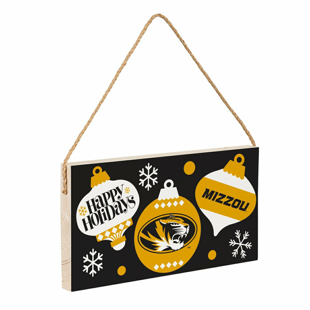 University of Missouri Holiday Wood Wall Sign, 6x11, Collegiate, Home