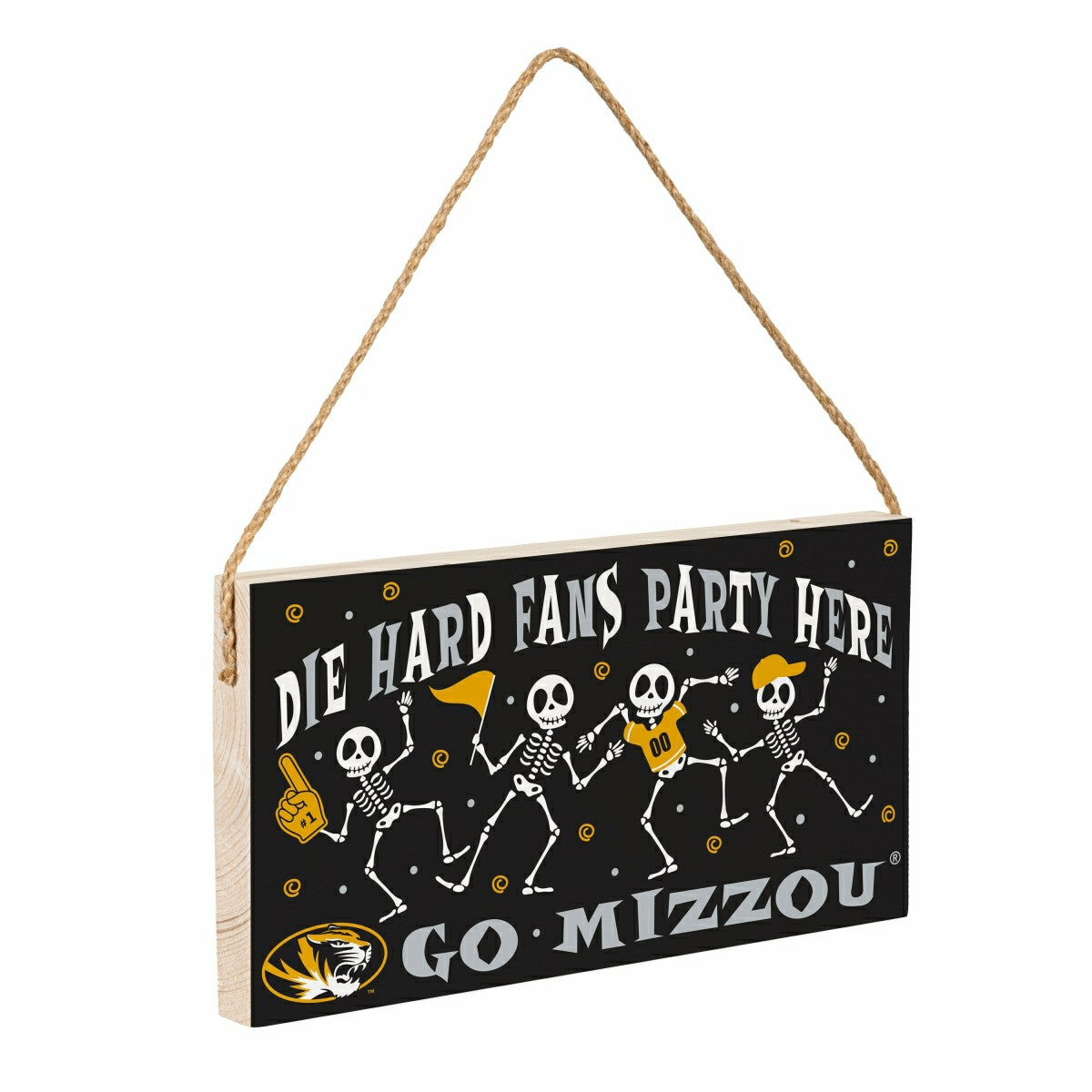 University of Missouri Halloween Wood Wall Sign, 6x11, Collegiate, Home