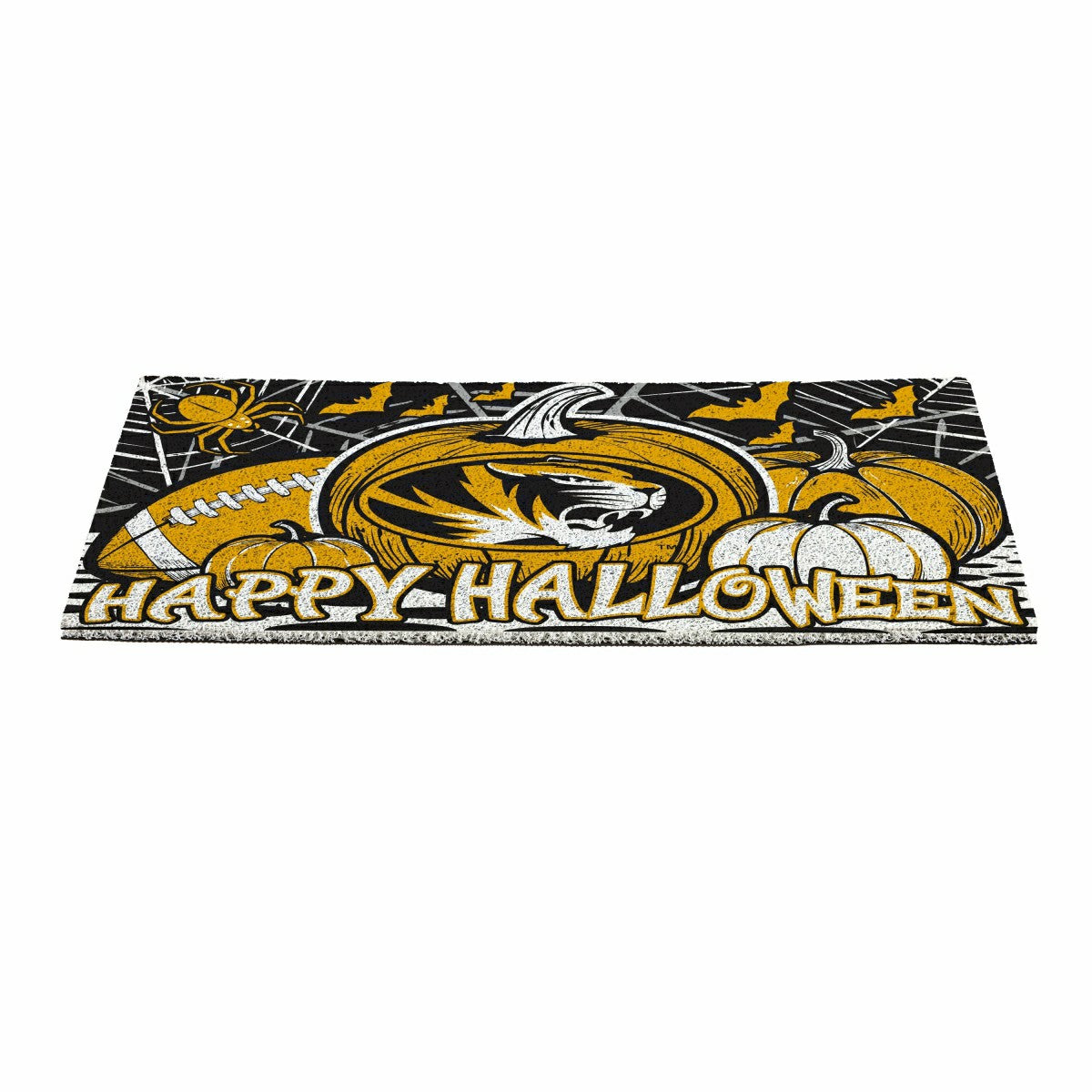 University of Missouri Halloween PVC Mat, 28"x16", Collegiate