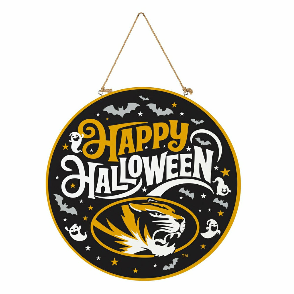 University of Missouri Halloween Round Door Décor with Hanging Rope, 1, Collegiate, Home