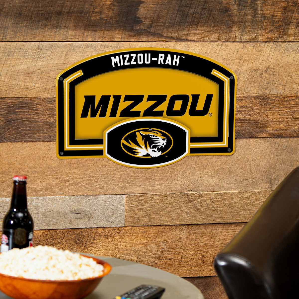University of Missouri USA Embossed Steel Wall Sign, 11" x 17", Collegiate, Home