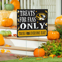 University of Missouri Yard Sign, Halloween Treats for Fans, Collegiate, Home