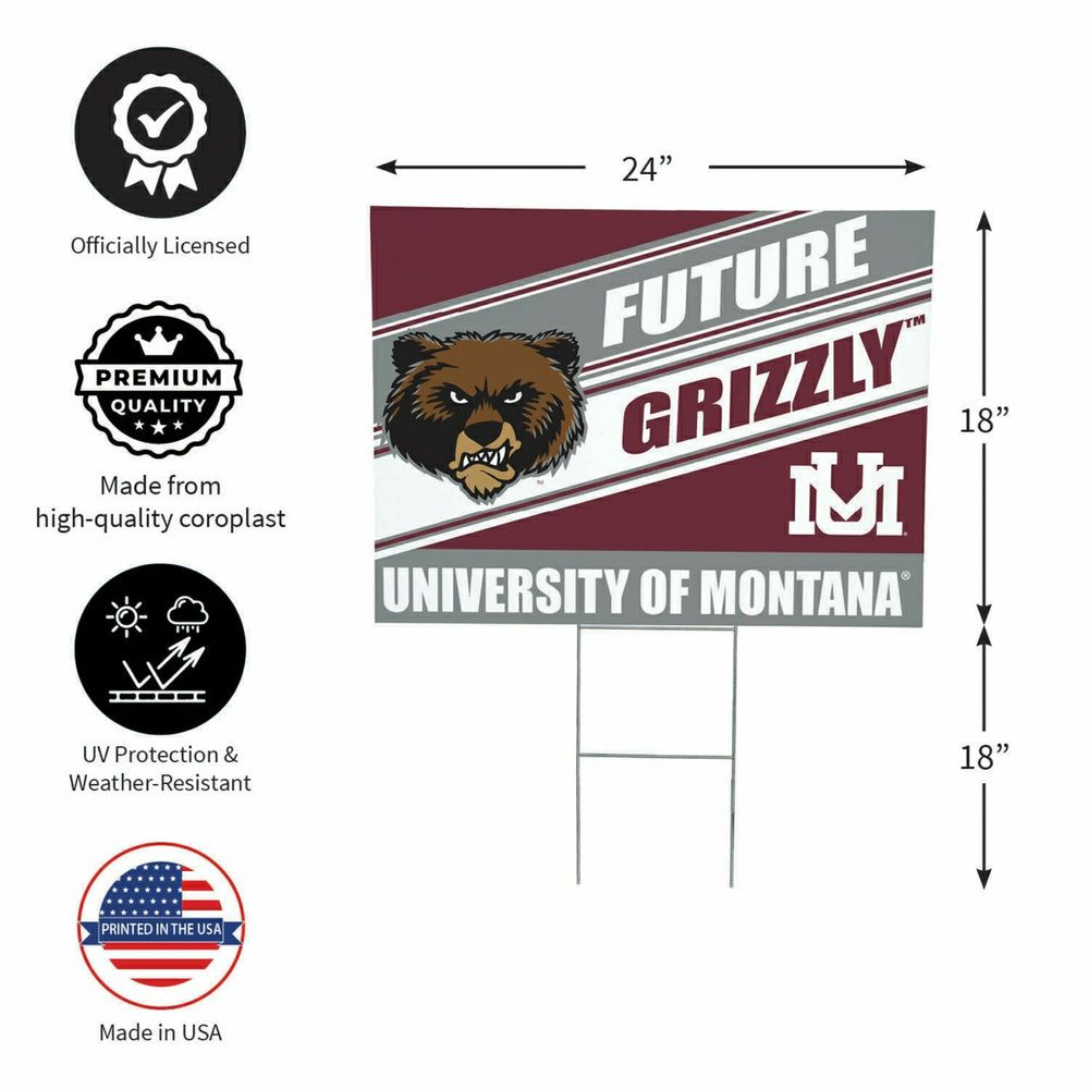 University of Montana Coroplast Yard Sign, Future Student, Collegiate, Home