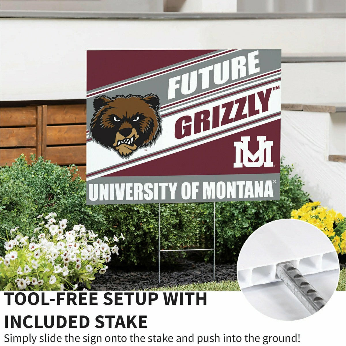 University of Montana Coroplast Yard Sign, Future Student, Collegiate, Home
