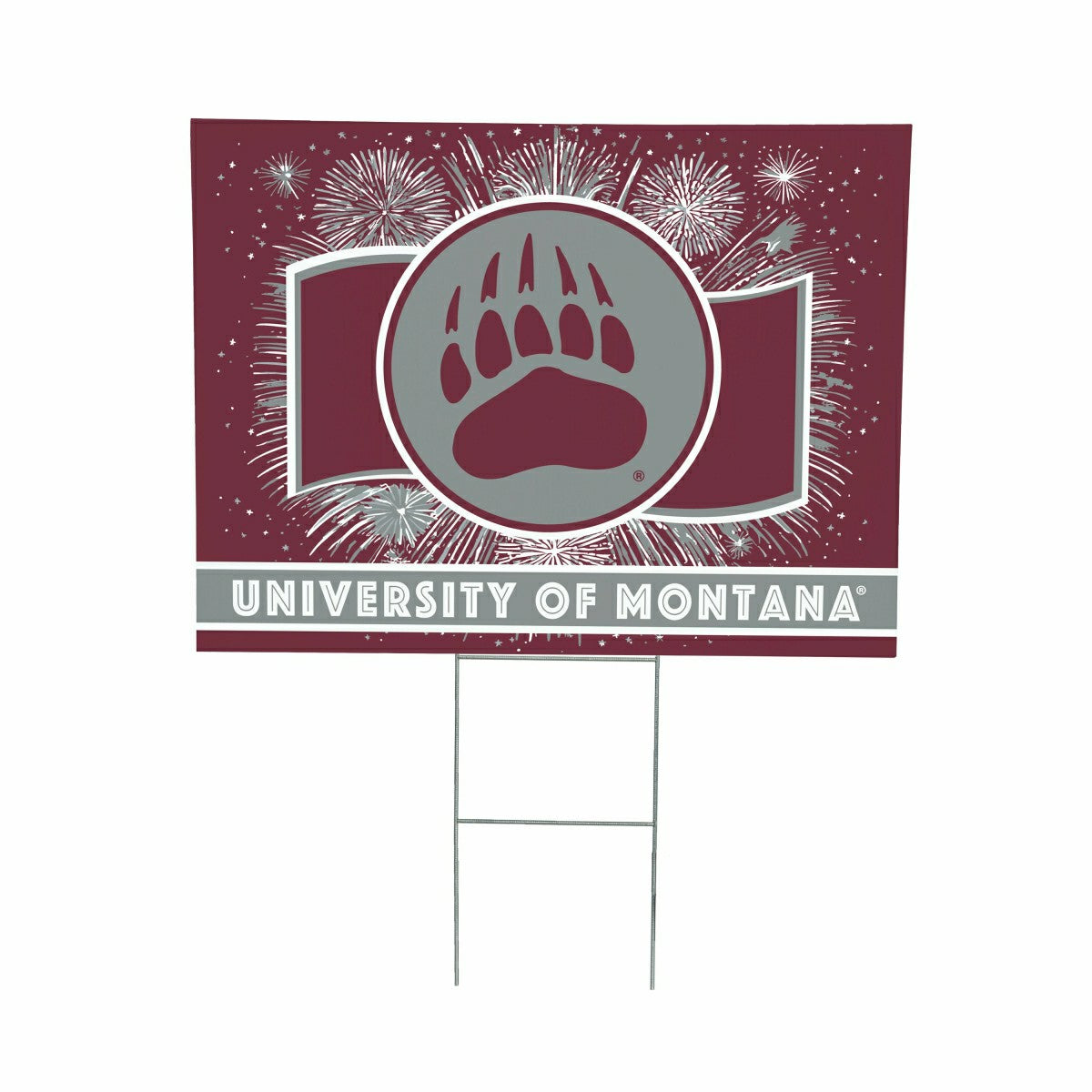 University of Montana Yard Sign, Patriotic, Collegiate, Home